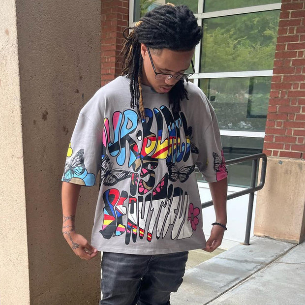 Our black is beautiful printed T-shirt