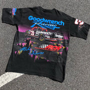 Street Style No.3 Racing Print Short Sleeve T-Shirt