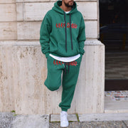 Street style loose personality letter printed sports trousers