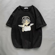 Loose trend Japanese half-sleeve casual T-shirt