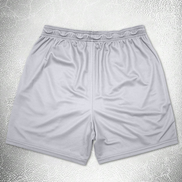 Trendy printed hip-hop track shorts