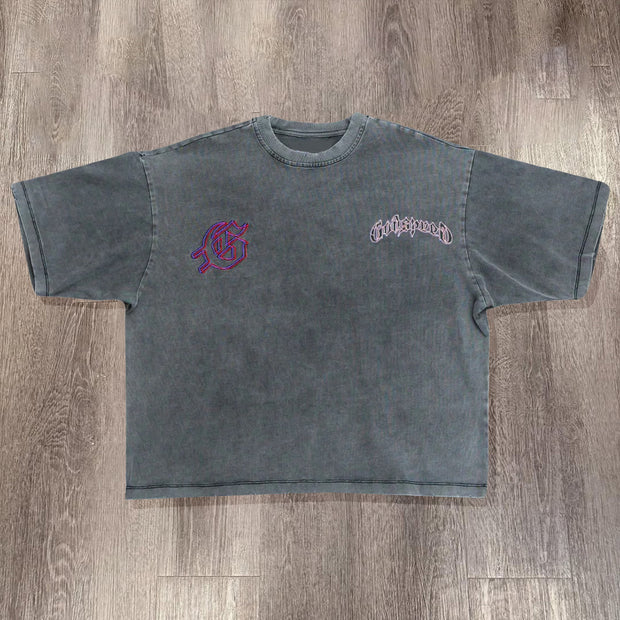 Starry Sky Print Short Sleeve T-Shirt