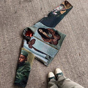 Hip Hop Rap Casual Street Vintage Tapestry Jacket