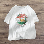 Street style printed short-sleeved T-shirt