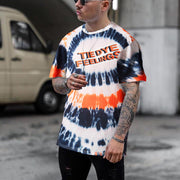 Street color tie-dye loose short sleeve T-shirt