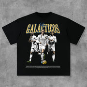 Football Team Print Short Sleeve T-Shirt