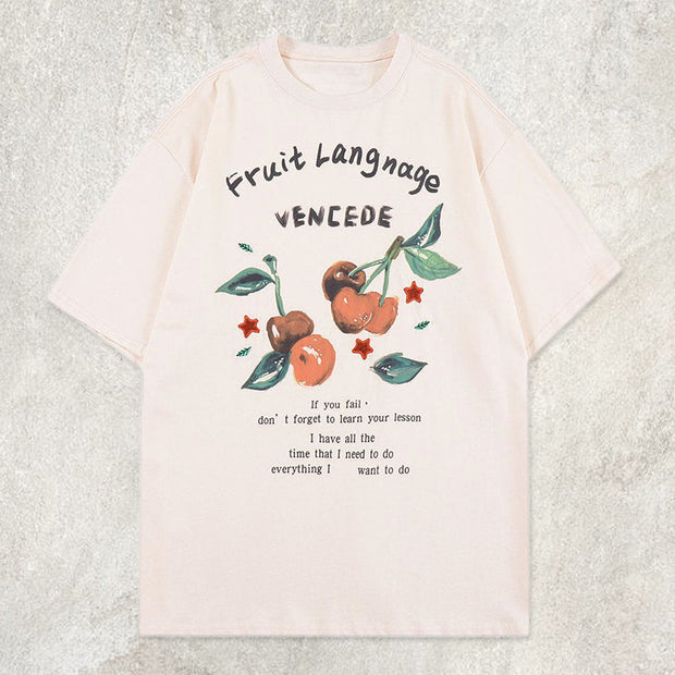 Pure Cotton Cherry Graphic Tee