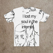 Personalized printed short-sleeved T-shirt men