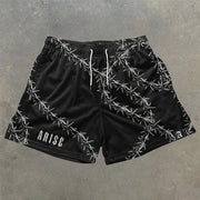 Casual thorn stretch shorts