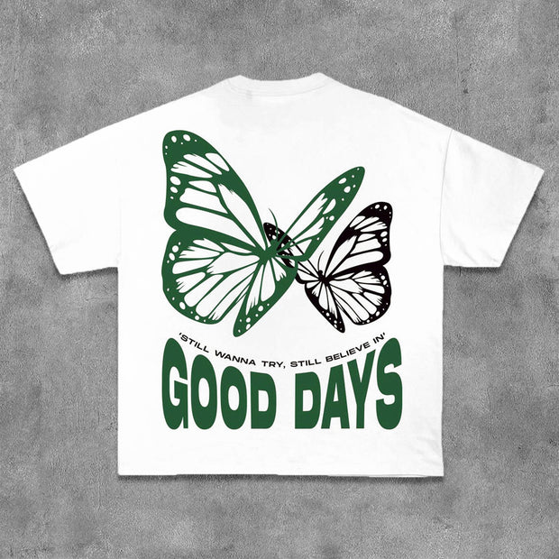 Good Days Print Short Sleeve T-Shirt