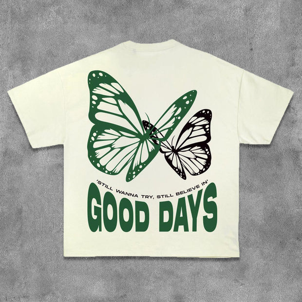 Good Days Print Short Sleeve T-Shirt