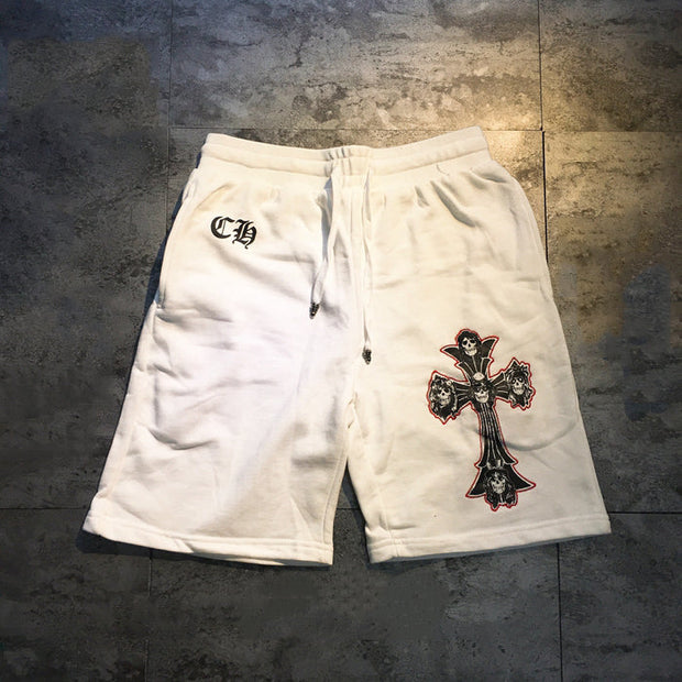 Cross casual print street shorts