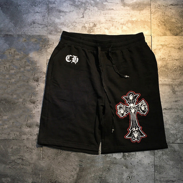 Cross casual print street shorts