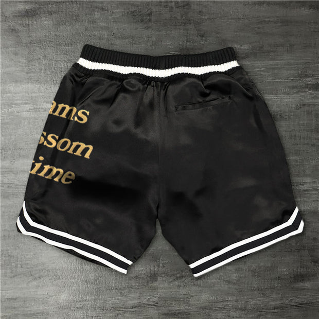 Fashion trend print retro shorts