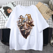Japanese street style cartoon print short-sleeved t-shirt