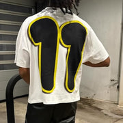 Way Too Much Motion Print Short Sleeve T-Shirt