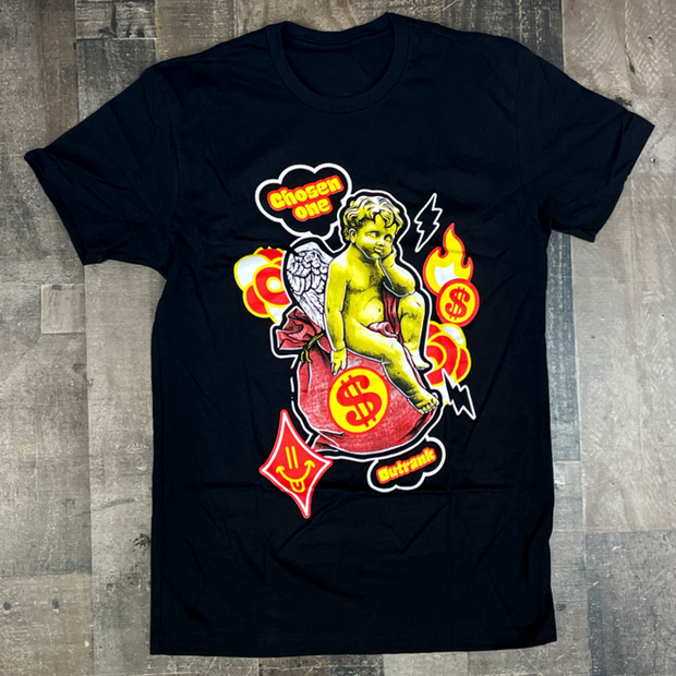 Casual Angel Print Men's T-shirt