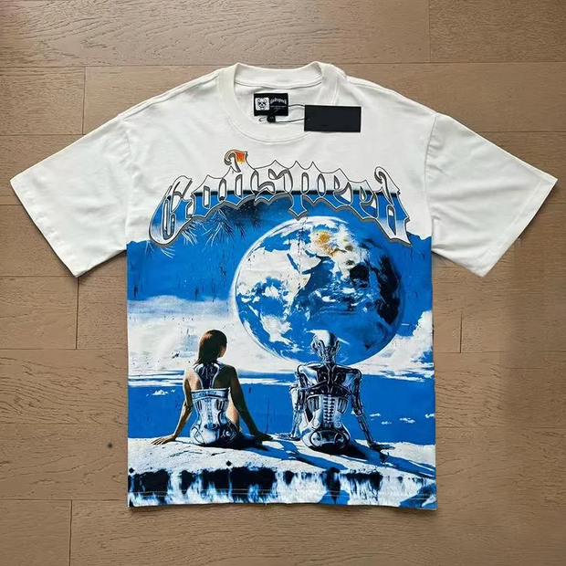 Holiday Print Crew Neck T-Shirt