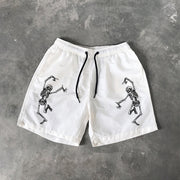 Skull Print 5 Inseam Shorts