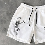 Skull Print 5 Inseam Shorts