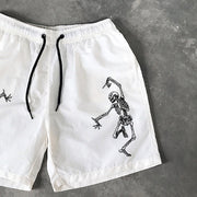 Skull Print 5 Inseam Shorts