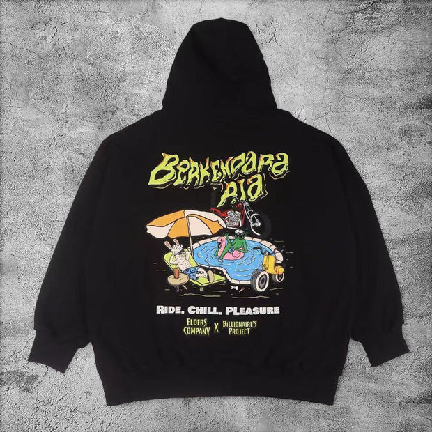 Casual beach party hoodie
