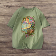 Retro street short-sleeved loose T-shirt