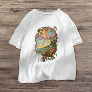 Retro street short-sleeved loose T-shirt