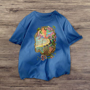 Retro street short-sleeved loose T-shirt