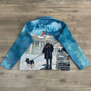 For All The Dogs Print Zipped Jacket