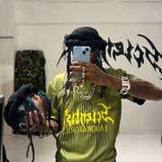 Casual street retro personality jersey