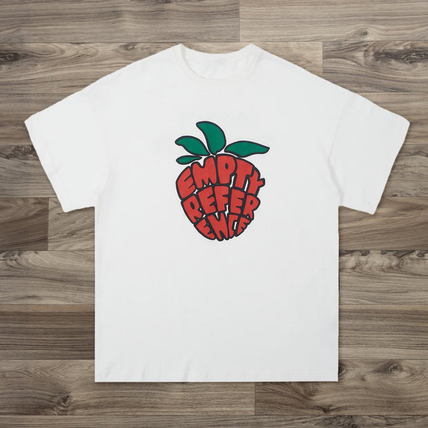 Fruit personality printed round neck short-sleeved T-shirt