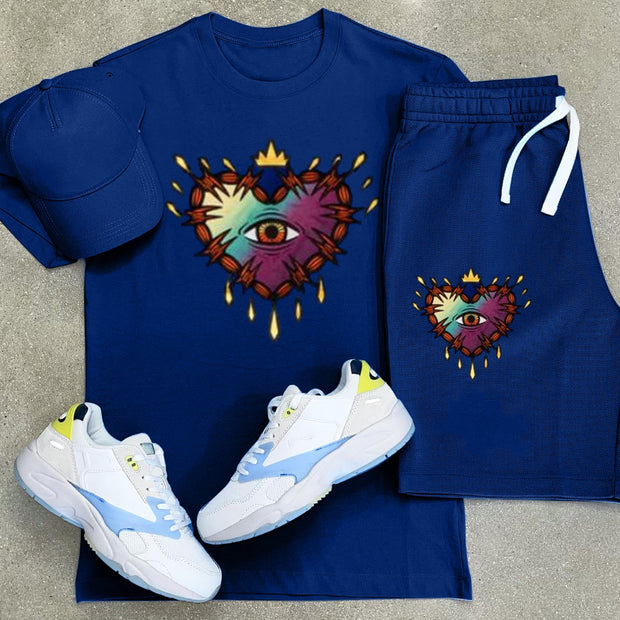 Fashion Casual Sports Loose T-Shirt Set