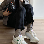 Casual street style retro layered corduroy loose trousers