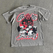Skull print cotton T-shirt