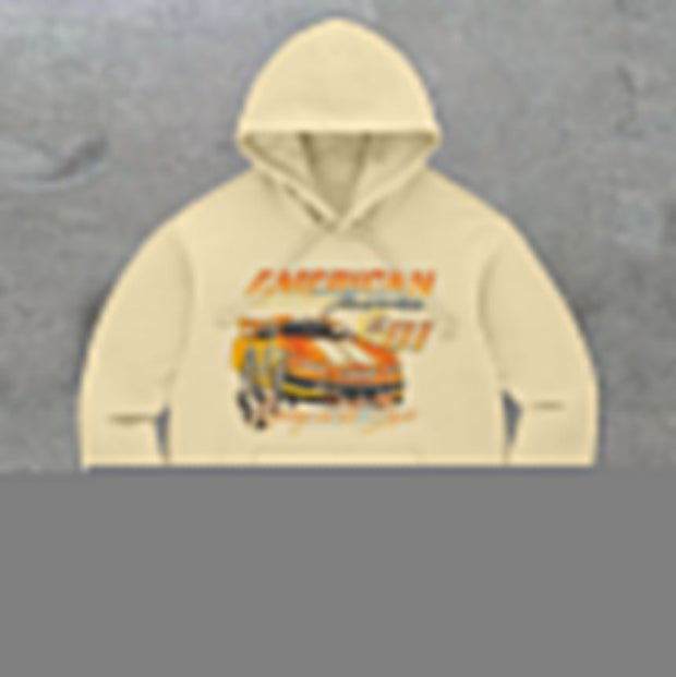 Hip Hop Cars Long Sleeve Hoodie