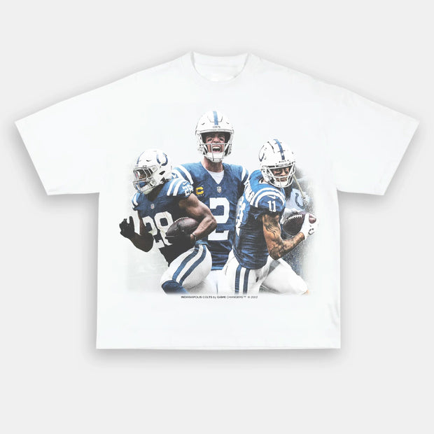 Trendy retro print street T-shirt