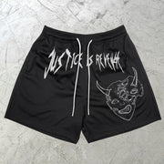 Retro Street Loose Mesh Shorts