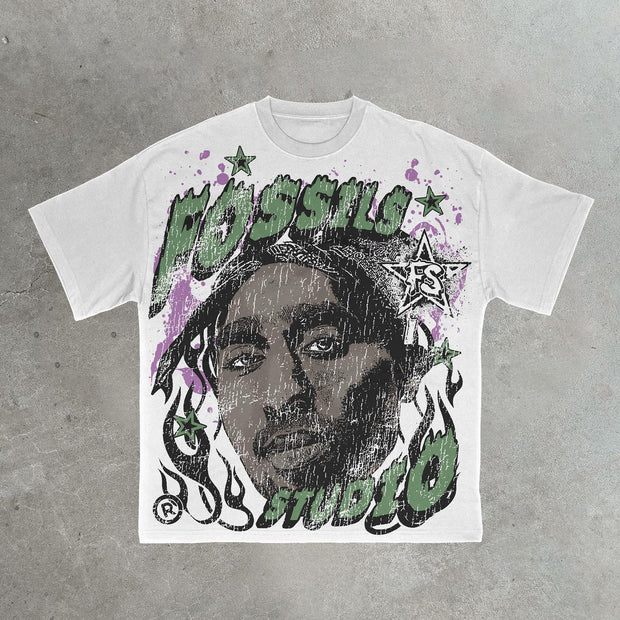 Casual Street Vintage Rap Festival T-Shirt