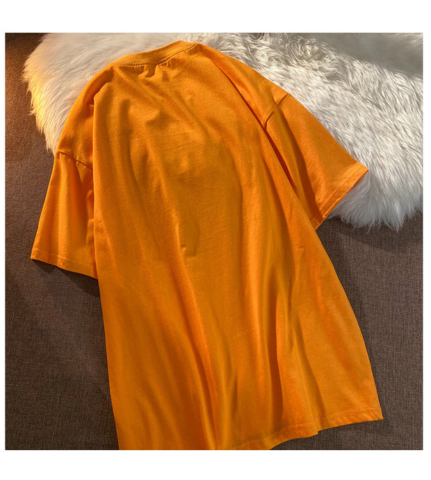 Personalized street bear print T-shirt