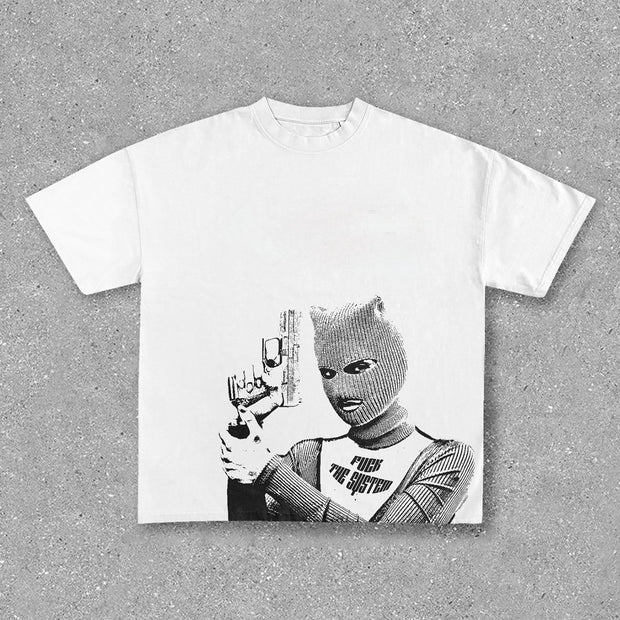 Fashionable and personalized hip-hop printed T-shirt