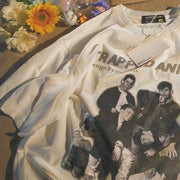 Street fashion retro American short sleeve T-shirt