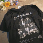 Street fashion retro American short sleeve T-shirt