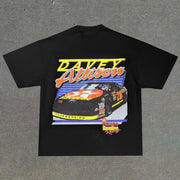Street Racing Print Crew Neck T-Shirt