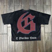 godspeed chessboard short-sleeved T-shirt