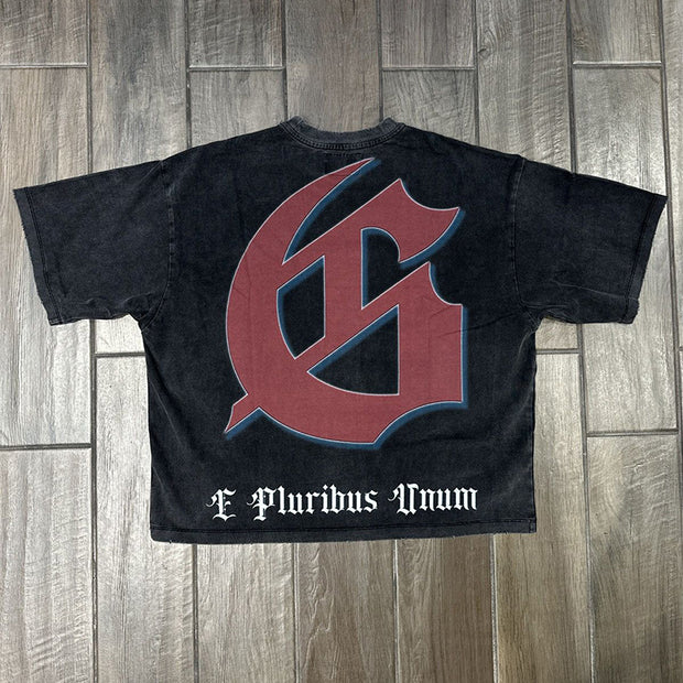 godspeed chessboard short-sleeved T-shirt