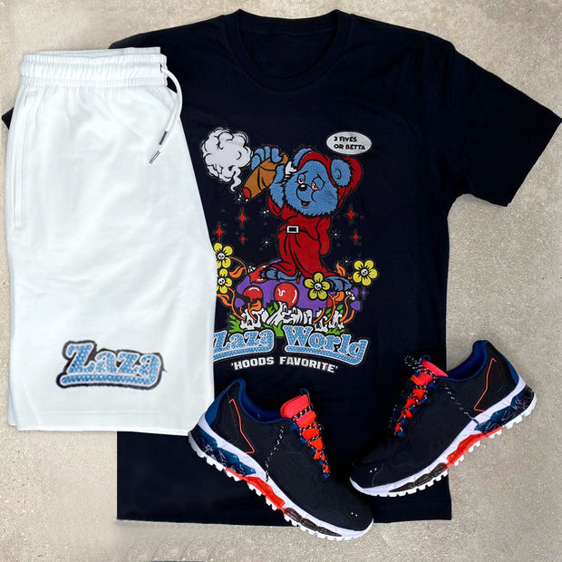 Fashion Cartoon Loose T-Shirt Sports Suit