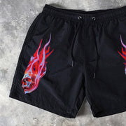 Skull Print 5 Inseam Shorts