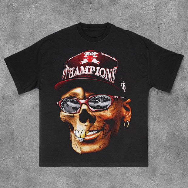 Street Style No. 23 Player Print Short Sleeve T-Shirt