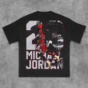 Street Style No. 23 Player Print Short Sleeve T-Shirt
